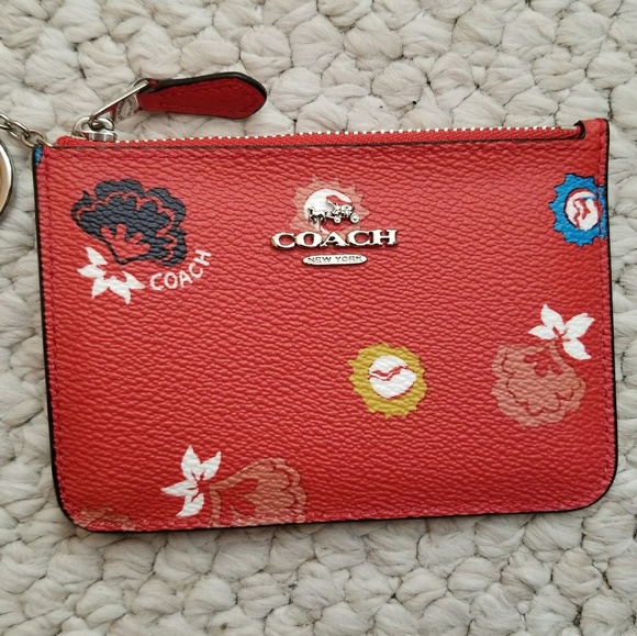 Coach Handbags - Coach Carmine Wild Prarie Key Card Pouch
